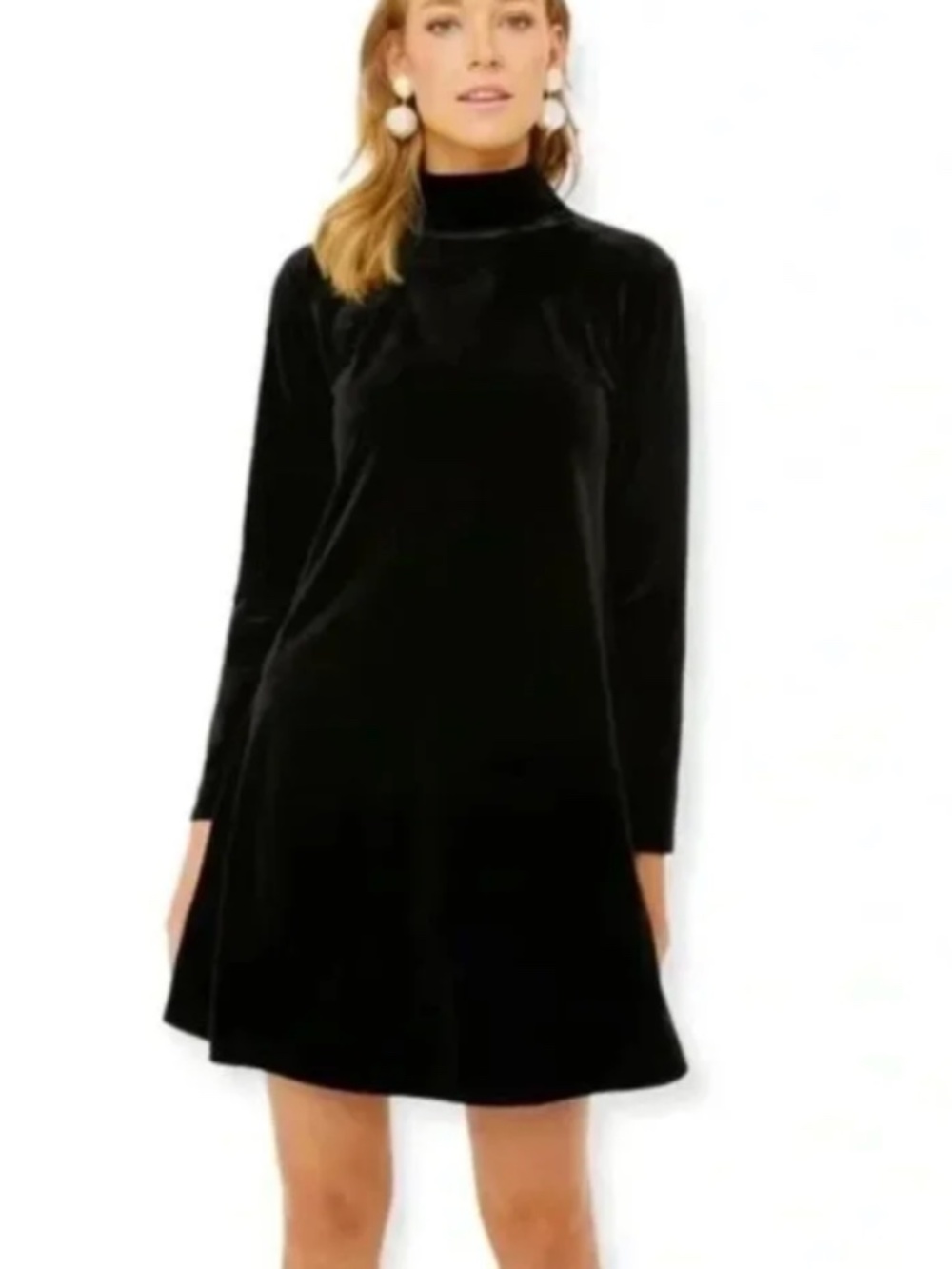 Tuckernuck Pomander Place Black Velvet Mottershead Dress Sz M
